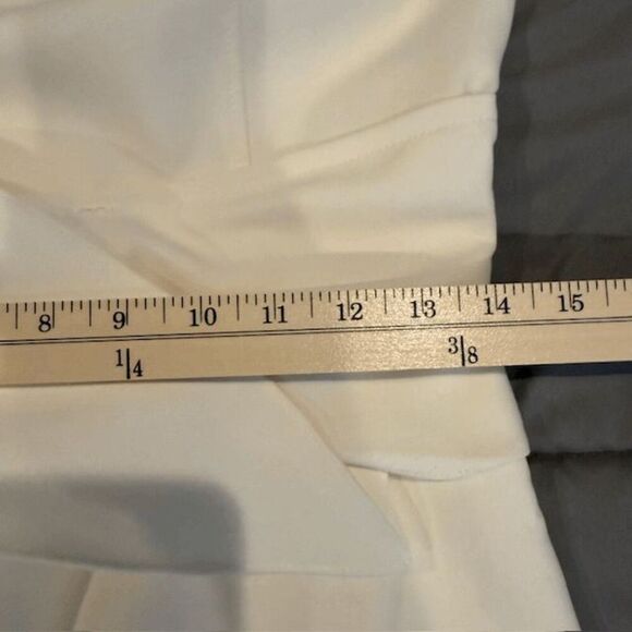 Cinq à Sept Cassaleigh Tie-Waist Sleeveless Dress White Back Zip Tulip Size 4 - Picture 13 of 15